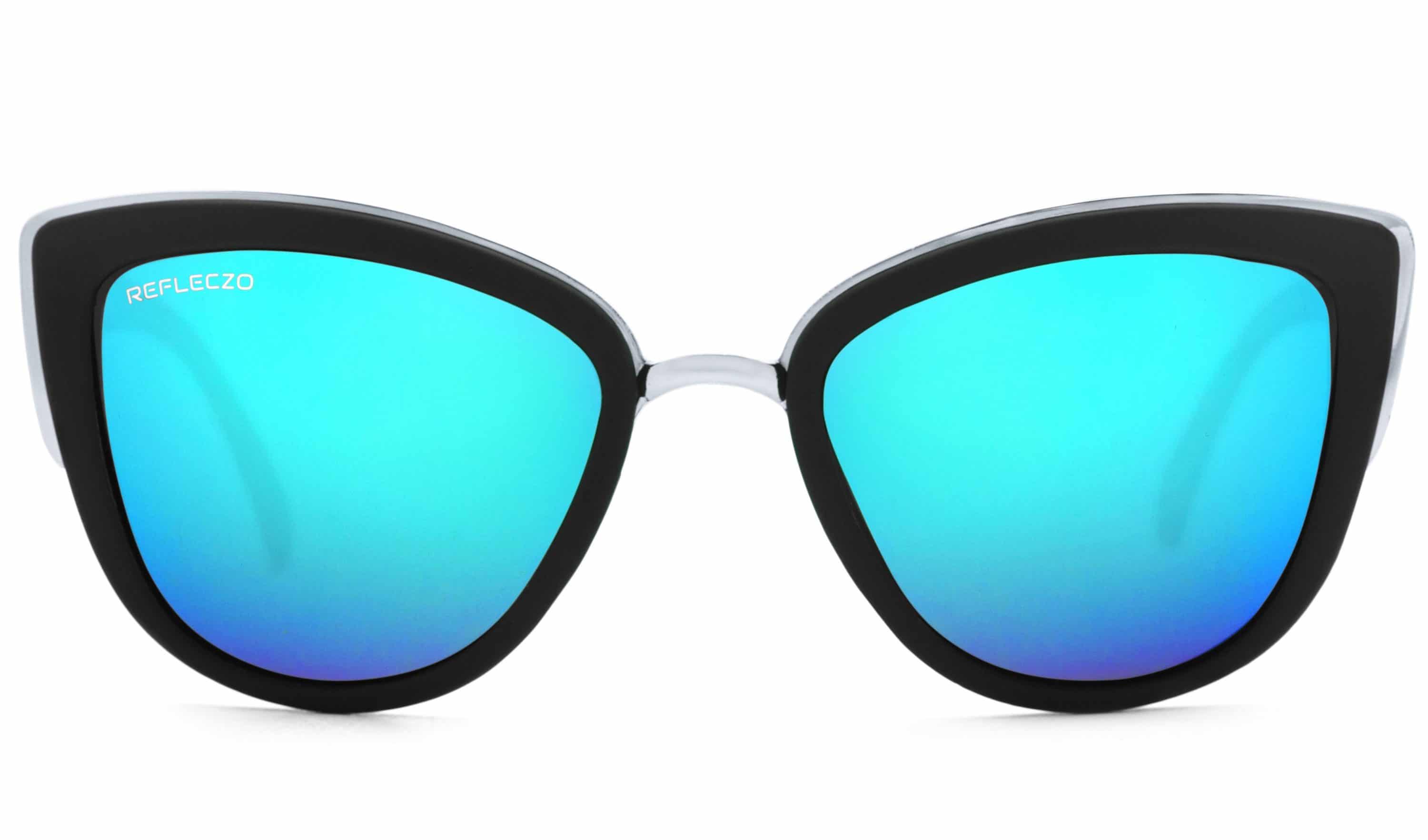 California Blau Verspiegelt