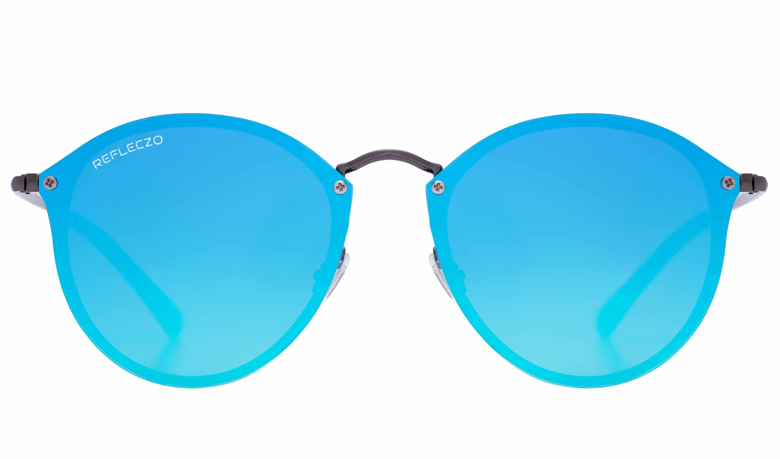 Luster Blau Verspiegelt